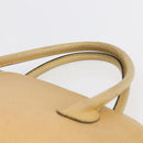 CELINE Hand Bag Leather 2way Yellow Gold Auth bs29816-8