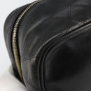 CHANEL Matelasse Vanity Pouch Lamb Skin Black Gold CC Auth bs29827-15