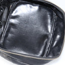 CHANEL Matelasse Vanity Pouch Lamb Skin Black Gold CC Auth bs29827-11