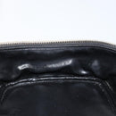 CHANEL Matelasse Vanity Pouch Lamb Skin Black Gold CC Auth bs29827-19