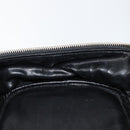 CHANEL Matelasse Vanity Pouch Lamb Skin Black Gold CC Auth bs29827-20