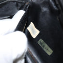 CHANEL Matelasse Vanity Pouch Lamb Skin Black Gold CC Auth bs29827-12