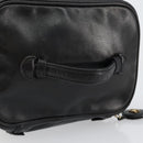 CHANEL Matelasse Vanity Pouch Lamb Skin Black Gold CC Auth bs29827-7