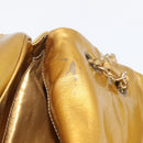 CHANEL Chain Shoulder Bag Enamel Gold CC Auth bs29830-26
