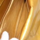 CHANEL Chain Shoulder Bag Enamel Gold CC Auth bs29830-27