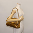 CHANEL Chain Shoulder Bag Enamel Gold CC Auth bs29830-32