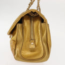 CHANEL Chain Shoulder Bag Enamel Gold CC Auth bs29830-4