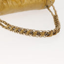 CHANEL Chain Shoulder Bag Enamel Gold CC Auth bs29830-7