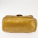 CHANEL Chain Shoulder Bag Enamel Gold CC Auth bs29830-9