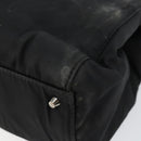 Christian Dior Maris Pearl Shoulder Bag Nylon Black Silver Auth bs29832-8