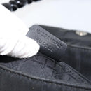 Christian Dior Maris Pearl Shoulder Bag Nylon Black Silver Auth bs29832-12