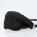 Christian Dior Maris Pearl Shoulder Bag Nylon Black Silver Auth bs29832-3