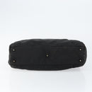 Christian Dior Maris Pearl Shoulder Bag Nylon Black Silver Auth bs29832-5