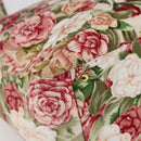 CHANEL Flower Pattern Tote Bag Canvas Cream Red gold CC Auth bs29833-13