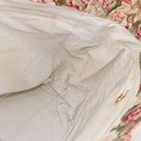 CHANEL Flower Pattern Tote Bag Canvas Cream Red gold CC Auth bs29833-17