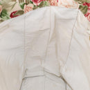 CHANEL Flower Pattern Tote Bag Canvas Cream Red gold CC Auth bs29833-18