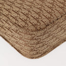 Christian Dior Trotter Canvas Shoulder Bag Beige Gold Auth bs29838-10