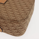 Christian Dior Trotter Canvas Shoulder Bag Beige Gold Auth bs29838-12