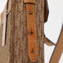 Christian Dior Trotter Canvas Shoulder Bag Beige Gold Auth bs29838-15