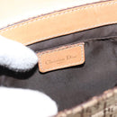 Christian Dior Trotter Canvas Shoulder Bag Beige Gold Auth bs29838-18