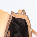 Christian Dior Trotter Canvas Shoulder Bag Beige Gold Auth bs29838-20