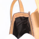 Christian Dior Trotter Canvas Shoulder Bag Beige Gold Auth bs29838-21