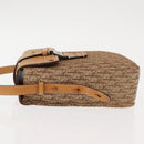 Christian Dior Trotter Canvas Shoulder Bag Beige Gold Auth bs29838-5