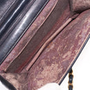 CHANEL Matelasse Chain Shoulder Bag Lamb Skin Navy Gold CC Auth bs29839-10