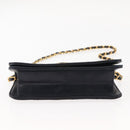 CHANEL Matelasse Chain Shoulder Bag Lamb Skin Navy Gold CC Auth bs29839-5