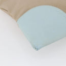 PRADA Tote Bag Canvas Leather Beige Light Blue Auth bs29840-16