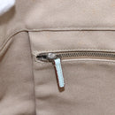 PRADA Tote Bag Canvas Leather Beige Light Blue Auth bs29840-17