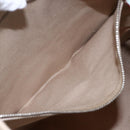 PRADA Tote Bag Canvas Leather Beige Light Blue Auth bs29840-20