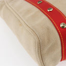 LOUIS VUITTON Antigua Cabas MM Tote Bag Canvas Beige Red M40035 LV Auth bs29841-13