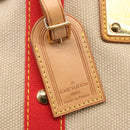 LOUIS VUITTON Antigua Cabas MM Tote Bag Canvas Beige Red M40035 LV Auth bs29841-15