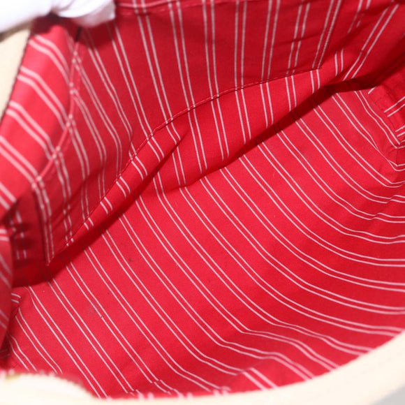 LOUIS VUITTON Antigua Cabas MM Tote Bag Canvas Beige Red M40035 LV Auth bs29841