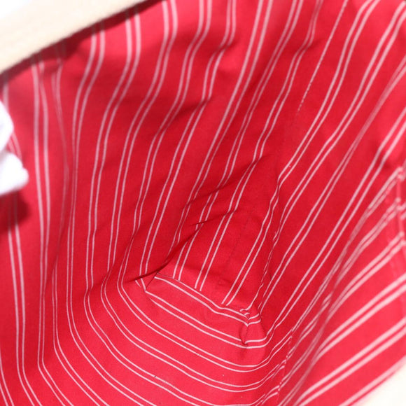 LOUIS VUITTON Antigua Cabas MM Tote Bag Canvas Beige Red M40035 LV Auth bs29841