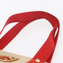 LOUIS VUITTON Antigua Cabas MM Tote Bag Canvas Beige Red M40035 LV Auth bs29841-8