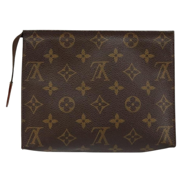 LOUIS VUITTON Monogram Poche Toilette 19 Pouch M47544 LV Auth bs29845