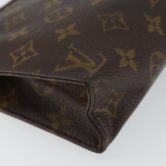LOUIS VUITTON Monogram Poche Toilette 19 Pouch M47544 LV Auth bs29845