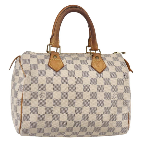LOUIS VUITTON Damier Azur Speedy 25 Hand Bag N41534 LV Auth bs29847