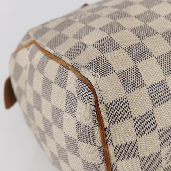 LOUIS VUITTON Damier Azur Speedy 25 Hand Bag N41534 LV Auth bs29847
