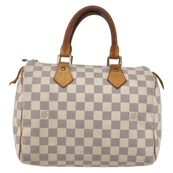 LOUIS VUITTON Damier Azur Speedy 25 Hand Bag N41534 LV Auth bs29847