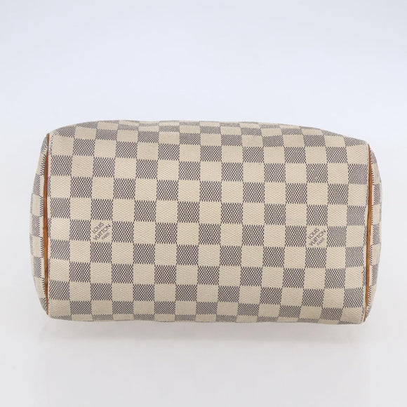 LOUIS VUITTON Damier Azur Speedy 25 Hand Bag N41534 LV Auth bs29847