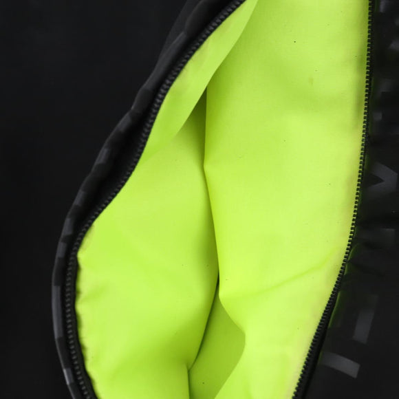 CHANEL Sports Shoulder Bag Nylon Black CC Auth bs29848