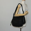 CHANEL Sports Shoulder Bag Nylon Black CC Auth bs29848-22