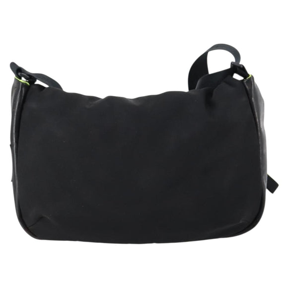 CHANEL Sports Shoulder Bag Nylon Black CC Auth bs29848