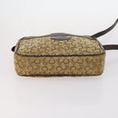 CELINE C Macadam Canvas Shoulder Bag Enamel 3 Set Brown Black beige Auth bs29851-14