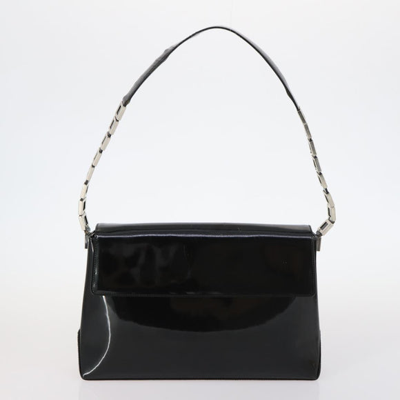 CELINE C Macadam Canvas Shoulder Bag Enamel 3 Set Brown Black beige Auth bs29851