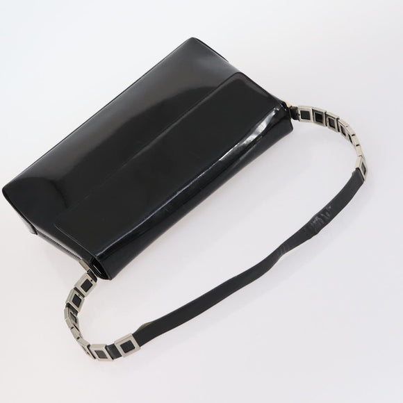 CELINE C Macadam Canvas Shoulder Bag Enamel 3 Set Brown Black beige Auth bs29851