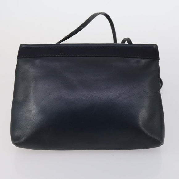 Salvatore Ferragamo Bag Enamel Leather Nylon 5 Set Black Khaki pink Auth bs29853